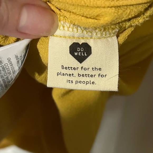 Madewell Raelynn Top Greek Gold Wrap and Tie. Size Medium. Snap Closures. - Picture 9 of 15